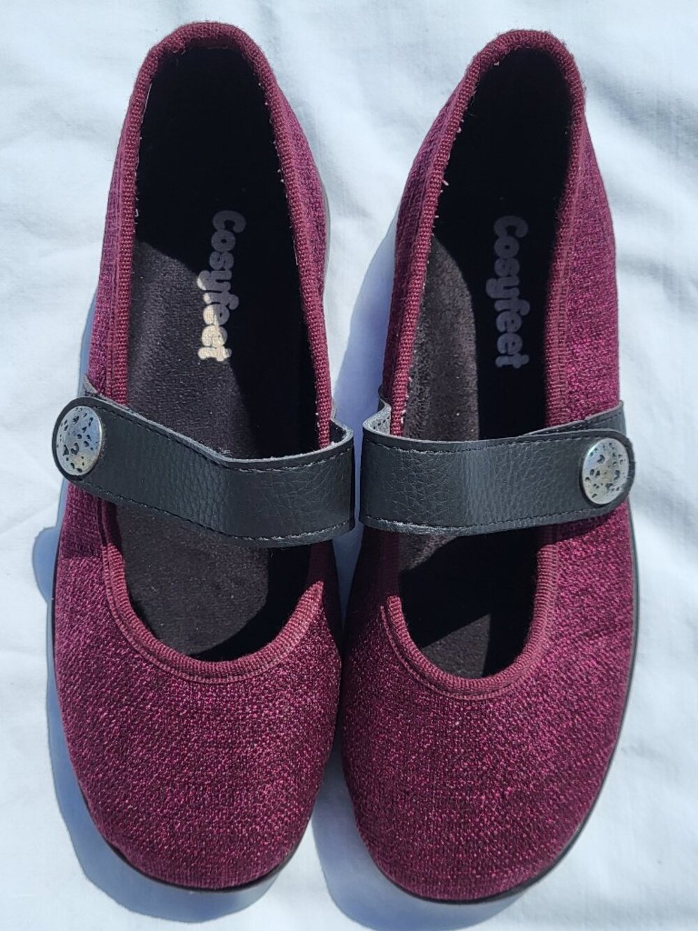 CosyFeet Shoes Women's 5 Mary Janes Purple England Twee Academia Preppy Comfort
